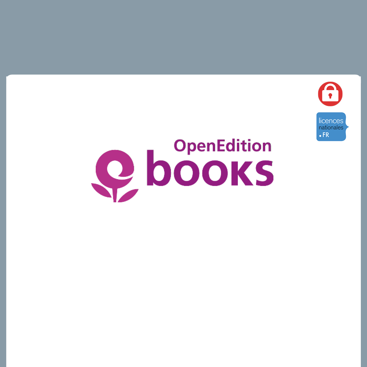 visuel Open Edition Books