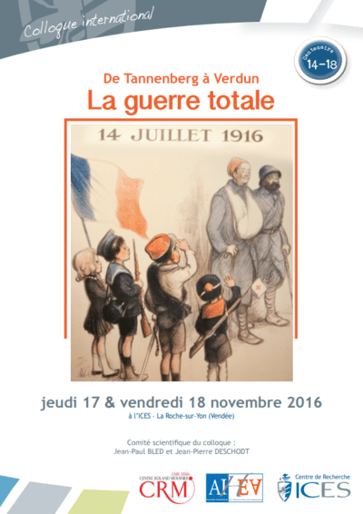 Colloques international à l'ICES - Tunnenberg à Verdun, la guerre totale