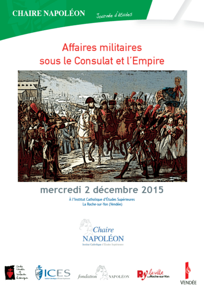 Journée d'Études à l'ICES - Affaires militaires sous le consulat et l'empire