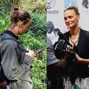 Peggy Motsch est engagée auprès des singes d'Afrique