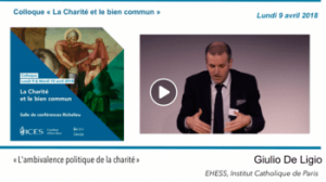 Podcast du colloque à l'ICES "La charité et le bien commun"