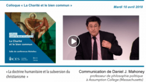 Podcast du colloque à l'ICES "La charité et le bien commun"