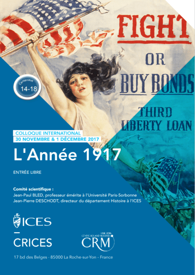 Colloque à l'ICES - L'année 1917