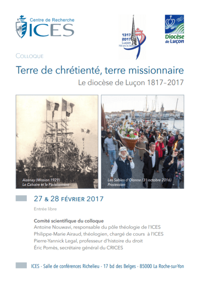 Colloque à l'ICES - Terres de Chrétienté, terre missionnaire