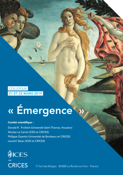 Colloque à l'ICES "Émergence"