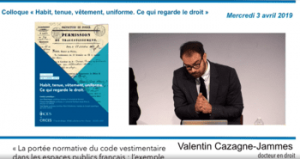 Podcast du colloque de l'ICES : "Habit, vetement... droit..."