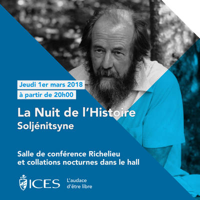 Nuit de l'histoire à l'ICES : Soljenitsyne