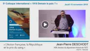 Podcast du colloque International "1918 : Demain la paix ?"