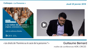 Podcast du colloque "La Personne"