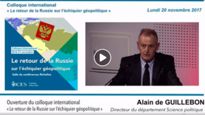 Podcast du colloque International de l'ICES "Le retour de la Russie..."
