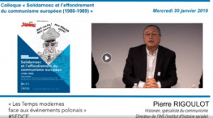 Podcast du colloque de l'ICES : "Solidarnosc..."