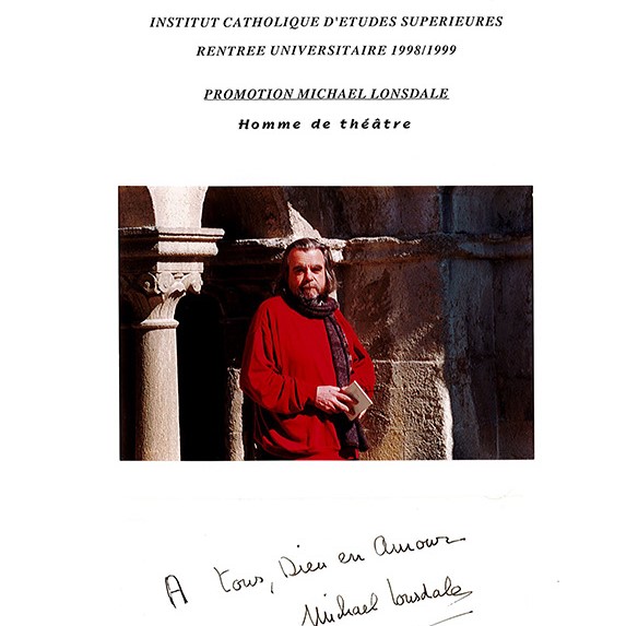 Micheal Lonsdale, parrain de promotion ICES 1998