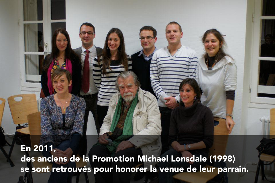Les anciens de l'ICES retrouve leur parrain de promotion : Micheal Lonsdale