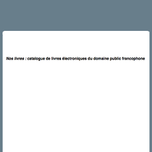 visuel Nos livres