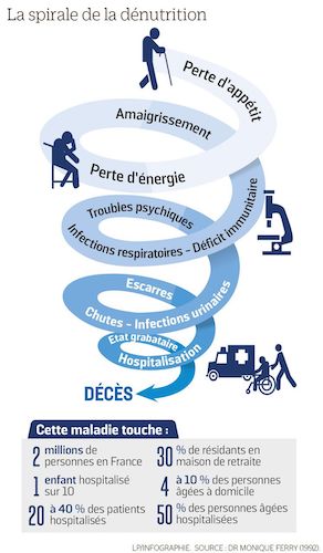 La spirale de la dénutrition chez la personne agée
