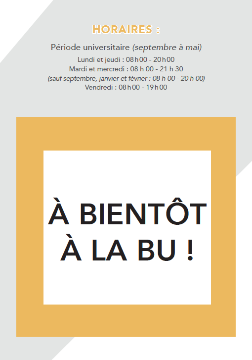 A bientôt à la BU