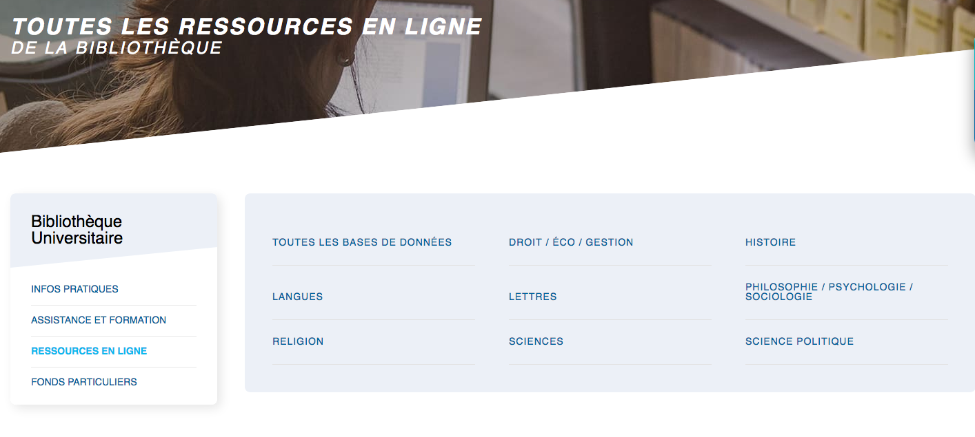 Base de données Visuel Page D'arrivée