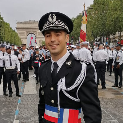 Corentin G. Élève Commissaire De Police À L'école De Police Lors Du 14 Juillet 400px