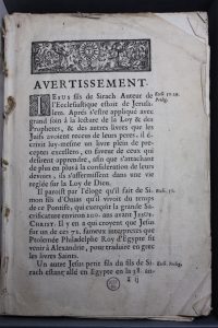 Commentaire de l’Ecclésiaste par le janséniste Isaac-Louis Le Maistre de Sacy