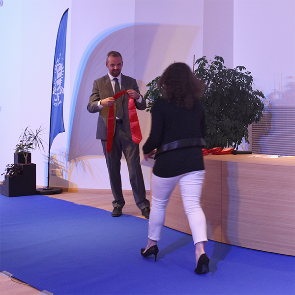 François Peltier à la remise de diplôme des Master de l'ICES