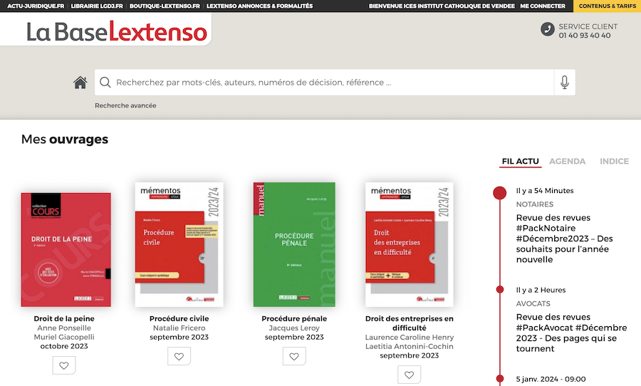 Accueil Lextenso