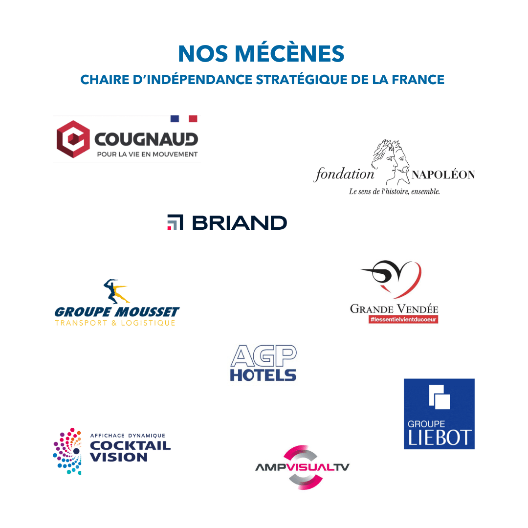 NOS MECENES CHAIRE D’INDEPENDANCE STRATEGIQUE DE LA FRANCE