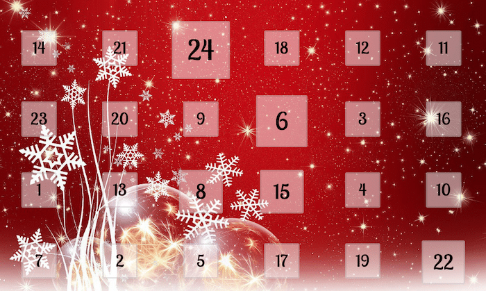 Calendrier 2024 de l'Avent de la Bibliothèque Universitaire de l'ICES