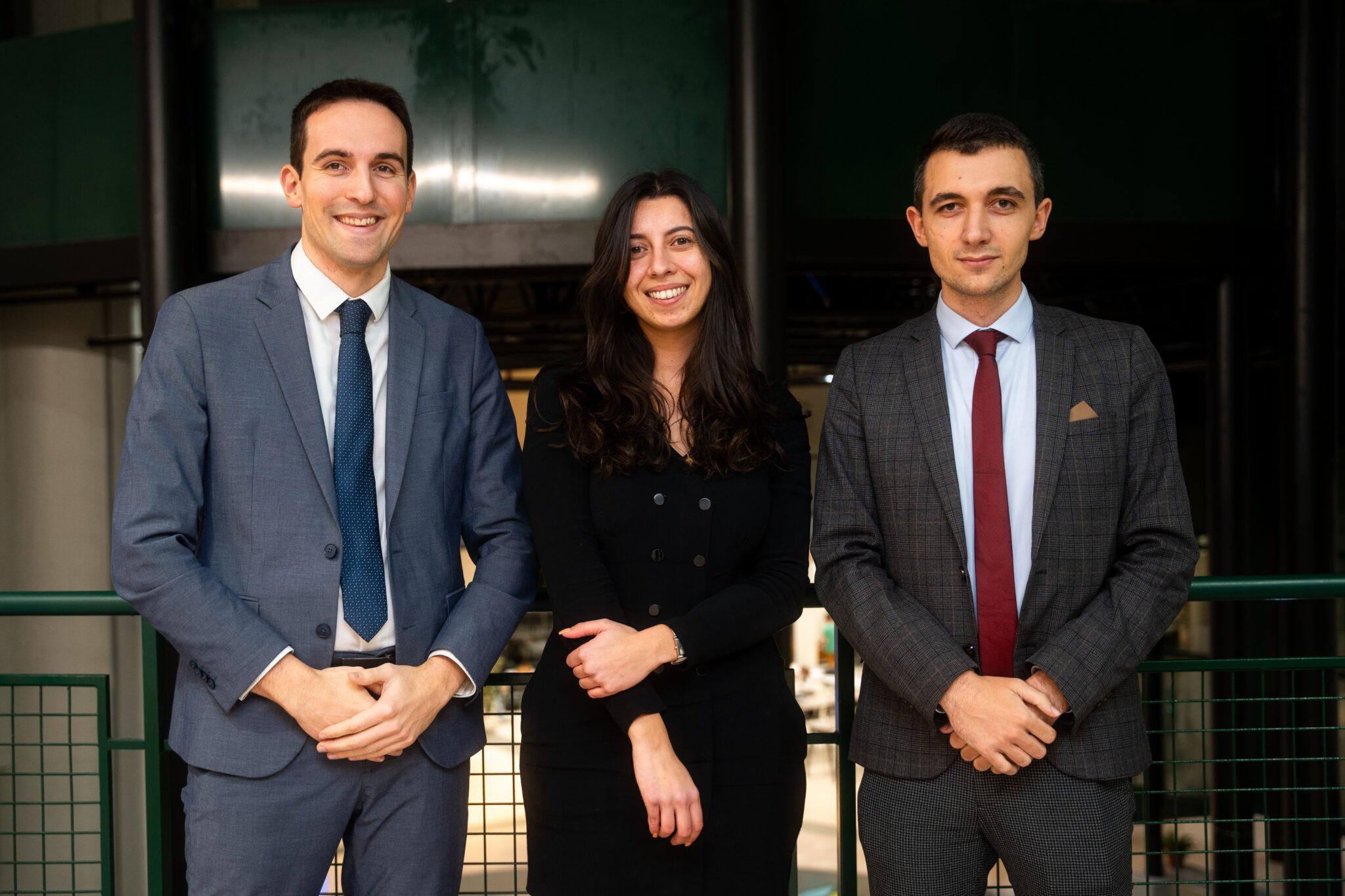 Les trois nouveaux doctorants de l'ICES : Antoine Rager, Jean-Baptiste André et Manon Dehillotte